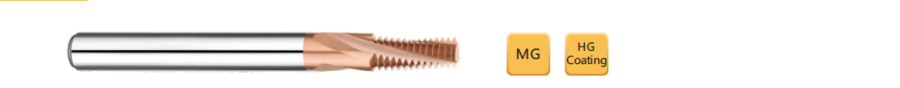 Thread End Mill HRC65 Full Tooth Thread Cutter(NPT)