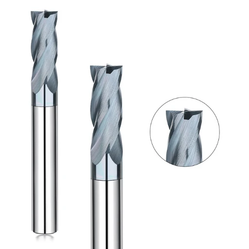 Tungsten Copper Flat End Mill【4 Flutes Φ1-12】