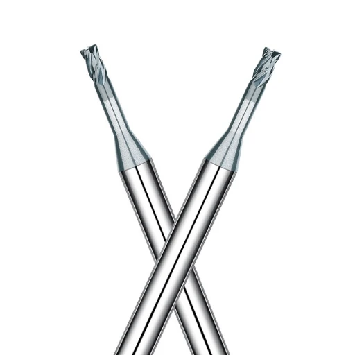 Tungsten Copper Flat Long Neck End Mill【4 Flutes Long Neck Φ 1-3】
