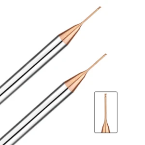HRC65 Flat Long Neck End Mill【2 Flutes Long Neck Φ 0.2-2】