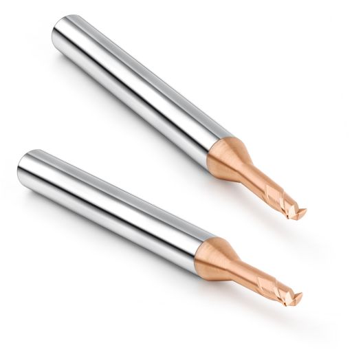 HRC65 Corner Radius Long Neck End Mill【2 Flutes Long Neck Φ 0.2-2】