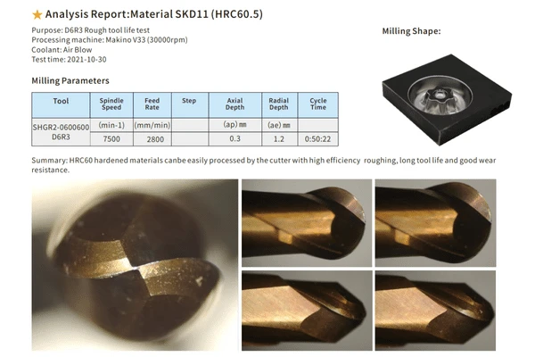 Analysis Report:Material SKD11(HRC60.5)