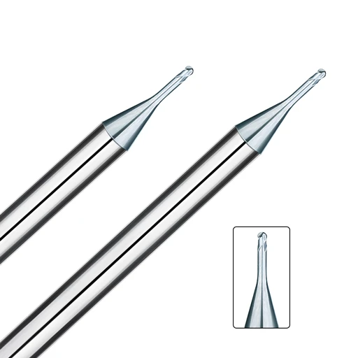 HRC55 Ball Nose Long Neck micro End Mill