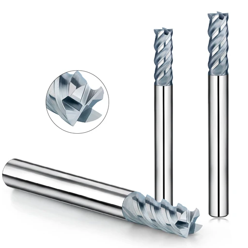 HRC55 Flat End Mill 【 4 Flutes Φ1-20 】