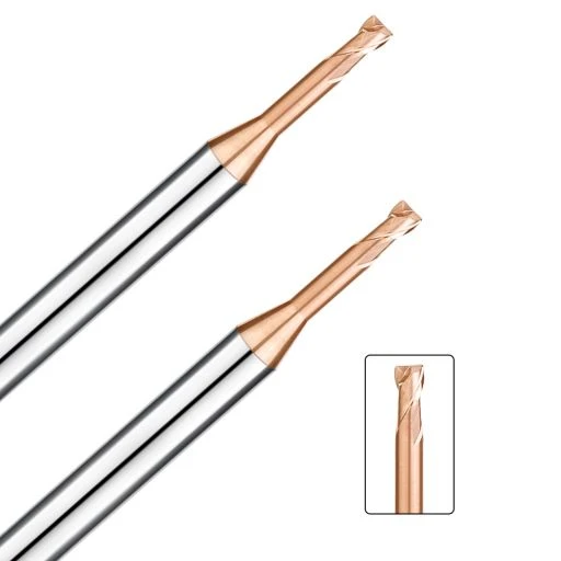 65 Mold Steel Long Neck Corner Radius End Mill【2 Flutes Φ0.2-2】
