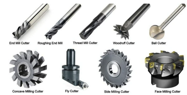 Milling cutter typeImage Source：https://unitymanufacture