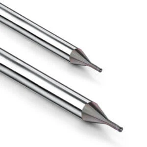 2 Flutes Long Neck Ballnose End Mill